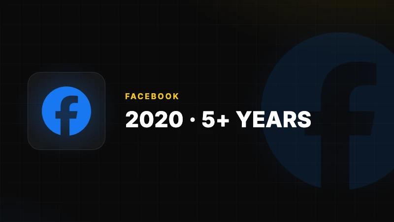 Facebook Account (2020) — 5+ years old